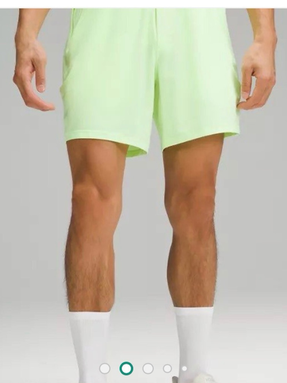 NWT Men's license to train 7inch lemon Neon Green Athletic Shorts XL